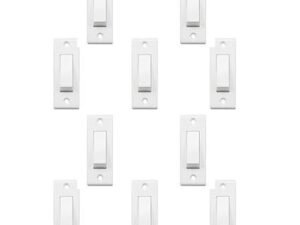 anchor by panasonic Penta 6 Ampere 240V 1-Way Switch Deluxe (Ip20) 38058, White - Pack Of 10