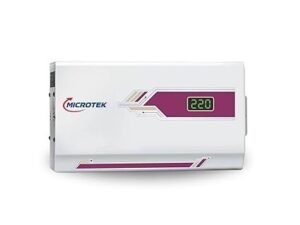Microtek Pearl EM 4160+ Digital Display Wall Mounted Automatic Voltage Stabilizer Upto 1.5 Ton AC Working Power 160V-285V with 3 Year Warranty