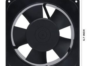 HINCAVO Exhaust Fan Gr 6Incha High Speed Ventil Air offices for Kitchen & Bathroom Material : Aluminium 6 Inch, Black