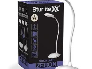 Sturlite Zeron 5W Rechargeable LED Table Lamp| (3 in 1) Dimmable Light| (6-8) Hrs Charging Time & (3-28) Hrs Li-ion Battery Backup Desk Lamp| Included Type-B Charging Cable with Adjustable Neck
