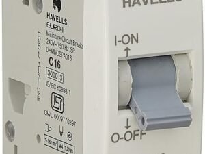 Havells DHMNCSPA016 PVC Plastic 16A SP C Mini MCB (White)