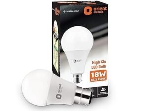 Orient Electric High Glo LED Bulb 18W, B22d cap, 6500K (Pack of 28)