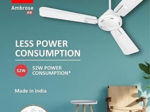 Havells 1200Mm Ambrose Es Ceiling Fan|Premium Matt Finish, Decorative Fan, Elegant Looks, High Air Delivery, Energy Saving, 100% Pure Copper Motor|2 Year Warranty