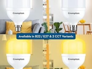 MOS Crompton LED50DFCDLPro-2 Base B22 50-Watt LED Bulb Combo (Cool Day Light) (Pack of 1, 50)