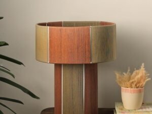 FIG Living Colour Story Table Lamp (Green & Brown) | Best for Bedroom, Living Room, Home Office | Minimalist & Modern Design Night Lamp | Bulb not Included | 2.5 MTS Corded...