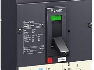 Schneider Electric LV510307 MCCB, CVS100B, 100A, 25kA, TM100D 3P3D MOULDED CASE CIRCUIT BREAKER Grey(Pack of 2)