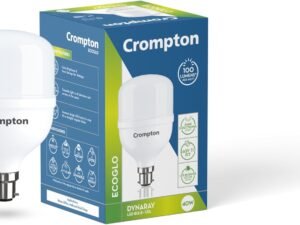 Crompton Dynaray Higher-Wattage LED Bulb 40W Cool Day Light | Pack of 1 | B22 Base, 4000 lm, Extra-Bright with Surge Protection
