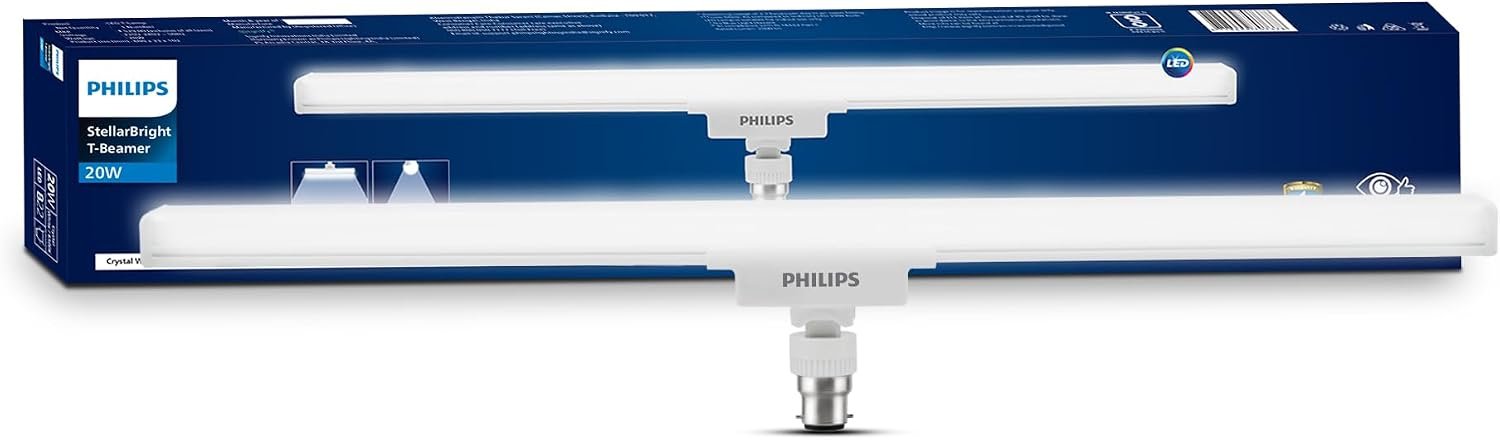 Philips Compact 2ft 20-watt LED T-Beamer | Stellar Bright B22 LED Bulb for Home | Cool Day Light, Pack of 1