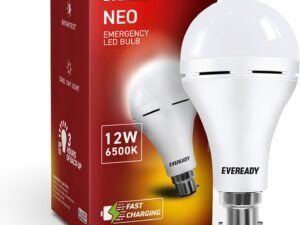 Eveready 12W Emergency Inverter LED Bulb, Cool Day Light (6500K), Rechargeable Bulb with 3 Hours Backup, Ideal for Powercuts, Energy Efficient, B22 Base, Pack of 1