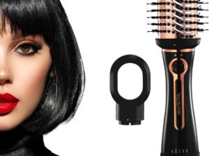 Urban yog MakeMeeBold 3-in-1 Hot Air Brush| 1.5-inch Barrel | Hair Dryer Hair Straightener Volumizer Blow Dryer Styling Tool,1200 Watt | Gifts for Woman, Multicolour