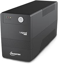 Microtek Legend 650 Line Interactive UPS 650VA/360W, Micro Processor Based UPS System, an Ideal Power Backup & Protection for Desktop PC & Home Office with 2 Years on Electronics and 1 year on Battery