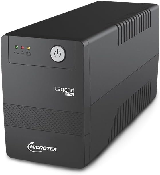 Microtek Legend 650 Line Interactive UPS 650VA/360W, Micro Processor Based UPS System, an Ideal Power Backup & Protection for Desktop PC & Home Office with 2 Years on Electronics and 1 year on Battery - Image 2