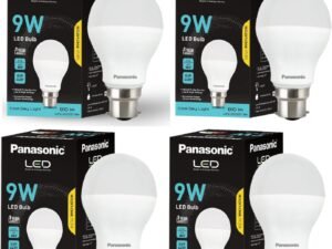 Panasonic Dura Saver 9W Bulb, B22 LED Bulb Base For Home & Office, 1 Year Warranty, Energy Efficiet, 6500K Cool Daylight (Pack of 4)