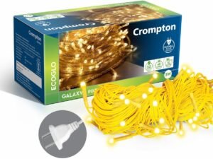 Crompton Galaxy Pixel Light 10 Meter 3W Warm White Ladi Lights | Pack of 1 | 10 Meter, 48 LEDs | Direct 2-pin Plug, BIS Safe Wire | for Home Decoration, Diwali, Festival, Birthday, Marriage